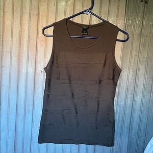 Ann Taylor Chocolate Layered Tank Top